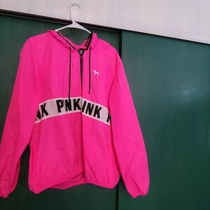 PINK Victoria's Secret Hot Pink Logo Hoodie